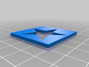 pochoir étoile art outils 3d print model - Mito3D