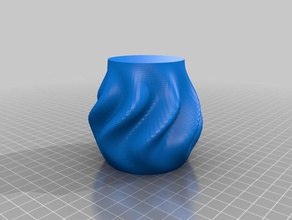 meu personalizados enrugadas orgânica vaso contentores 3d print model - Mito3D