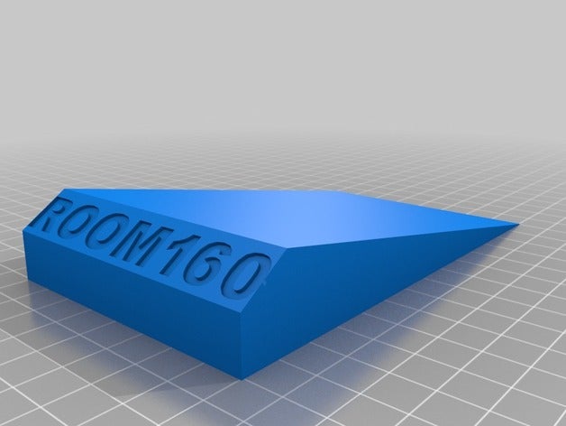 room 160 door stop 3d printing makeredchallenge 3D print model - Mito3D