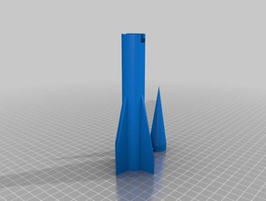 ar foguete protótipo 1 3 d impressão 3d print model - Mito3D