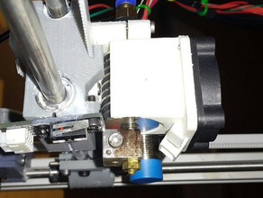 versione 2 hot end ventola e3d v5 parte un condotto di raffreddamento da 40mm kosselsmartrapcore alu la stampante parti 3d print model - Mito3D
