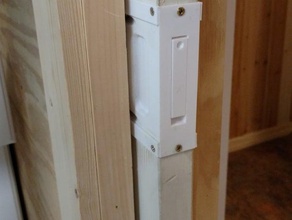flush mount pocket door handle household 3d print model - Mito3D