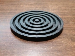 target coaster household coasters drink 3d print model - Mito3D