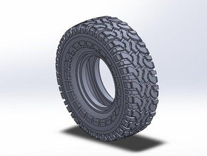 rc crawler 19 tire 3d printing axial scx10 rock 3d print model - Mito3D