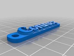 conner keychains customized 3d print model - Mito3D