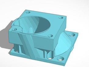 50mm extrusora duto do ventilador adaptador de printrbot simples 3d a impressora partes refrigeração fã montagem 1405 3d print model - Mito3D