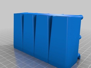 cutters x4 tool holders boxes customized 3d print model - Mito3D