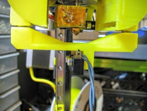detachable z-probe kossel fan holder 3d printer parts autolevel probe mount kosselmini mini 3d print model - Mito3D
