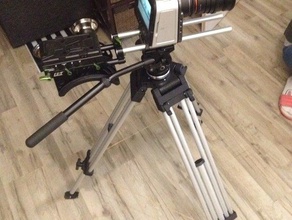 video camera tripod 3d print model - Mito3D