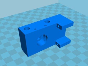 bowden hotend de montaje soporte del servo 3d la impresora partes 3d print model - Mito3D