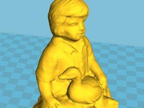man goose sculptures 3d print model - Mito3D