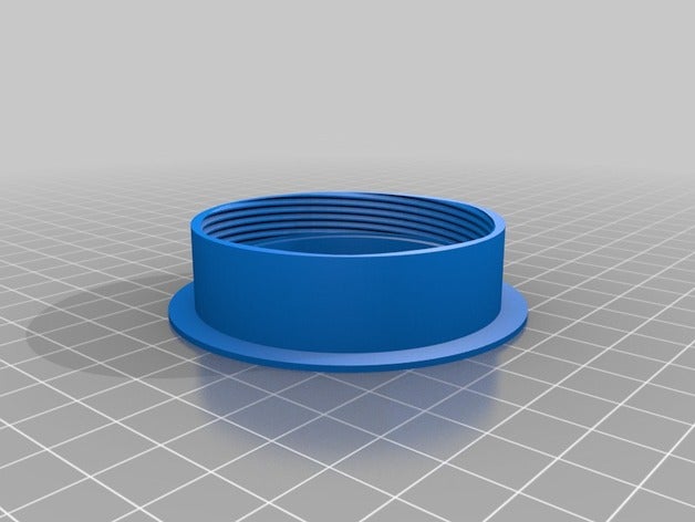 my customized parametric cover through-wall wire hole office 3D print model - Mito3D