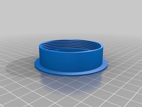 my customized parametric cover through-wall wire hole office 3d print model - Mito3D