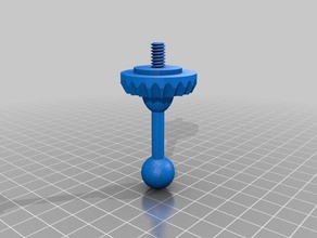 camera mount ball joint 15mm 3d print model - Mito3D