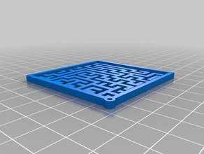 özelleştirilmiş küpelerimi 2 labirent ortogonal 3d print model - Mito3D