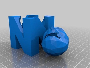 basso-polly majoras mask luna di riposo 64 logo 3d la stampa n64 zelda 3d print model - Mito3D