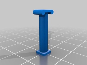 greek ionic column buildings structures customized 3d print model - Mito3D