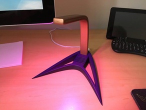 neolight neopixel bluetooth desktop light office bluefruit feather lamp sd card holder 3d print model - Mito3D