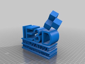 ie3d logo printing tests 3d print model - Mito3D