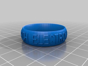 text ring fashion customized 3d print model - Mito3D