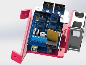 arduino rampes 14 60mm montage du ventilateur de 60 degrés grand décalage 3d l'impression mega 2560 delta l'imprimante kossel 3d print model - Mito3D