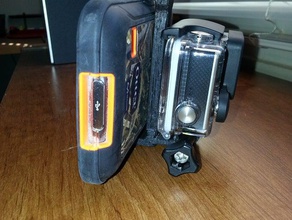 go pro mount galaxy s5 phone camera 3d print model - Mito3D