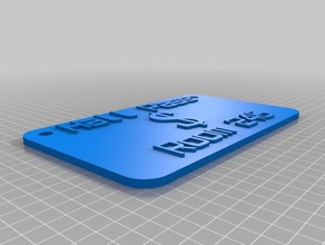 hall pass 246 signos logotipos personalizado 3d print model - Mito3D