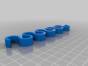 mon paramétrique personnalisé curvy ressort plat pièces 3d print model - Mito3D