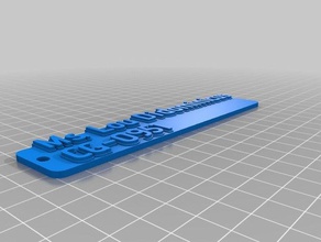 lou tag keychains customized 3d print model - Mito3D