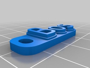bos keychains customized 3d print model - Mito3D