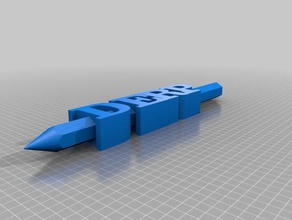 Bleistift-Halter derp Zeichen logos angepasst 3d print model - Mito3D