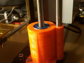 beta z-axis brace 3d printer parts bearing rod wobble z-wobble 3d print model - Mito3D