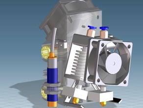 dual-panning prusa hotend i3 3d printer parts airduct bowden des586bb dondolo extruder fan graupner igus lift multi nozzle printhead printing reprap rocker rocking switching 3d print model - Mito3D