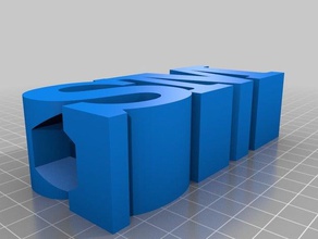 sophie titular de un lápiz 2 signos logotipos personalizado 3d print model - Mito3D