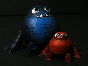 bert mini monster collectible creatures art happyspacesloth illustration model 3d print model - Mito3D