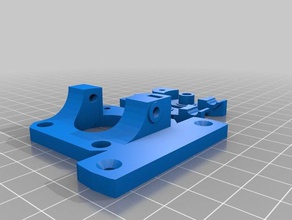 compact bowden extrudeuse modifié 3d l'impression 3d print model - Mito3D