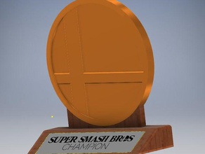 super smash bros trophée l'art 3d print model - Mito3D