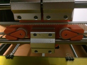 generic belt clamp 3d printer parts clip gt2 hictop prusa i3 3d print model - Mito3D