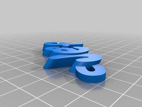 paars jeff organización personalizado 3d print model - Mito3D