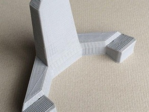 suporte de exposição autônomo do cavalete organização arte 3d print model - Mito3D