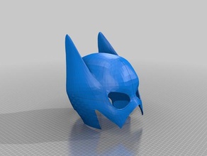 bat cowl wip costume 3d print model - Mito3D