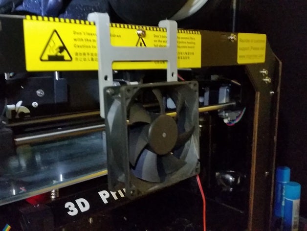 80mm ventilador de refrigeração suporte ctc impressora 5mm em madeira compensada espessa casos 3d acessórios 3D print model - Mito3D