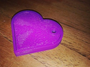 piccola collana cuore accessori 3d print model - Mito3D