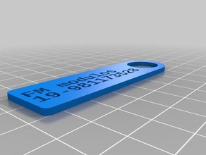 chaveiro fm modulos de río claro 2 organización personalizado 3d print model - Mito3D