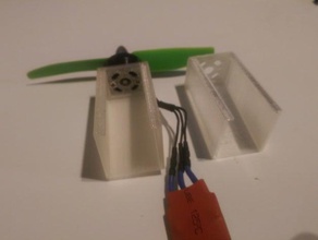 flite test mini sparrow güç bölmesi rc araç 1804 1803 flitetest powerpod 3d print model - Mito3D