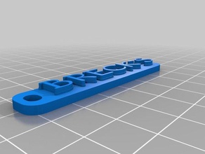 brecks Schlüsselanhänger angepasst 3d print model - Mito3D