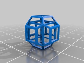 cool shape decoration dodecahedron failed 3d print model - Mito3D