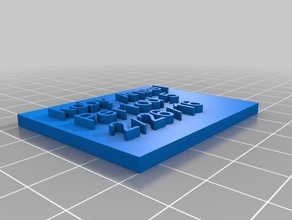 dna name plate other customized 3d print model - Mito3D