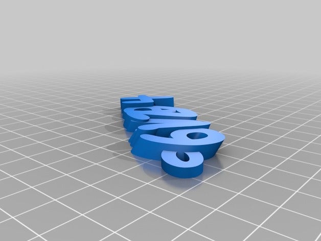 il mio personalizzato iamburnystext nome keyfob portachiavi organizzazione 3D print model - Mito3D