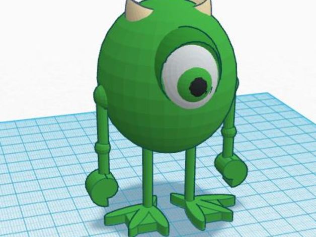 mike wazowski Modelle 3D print model - Mito3D